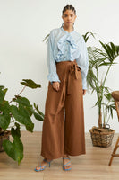 Linen Brown Pants - Eurockk.com