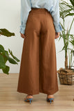 Linen Brown Pants - Eurockk.com