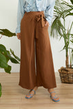 Linen Brown Pants - Eurockk.com