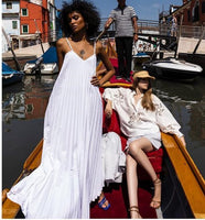 White Cotton Summer Dress - Eurockk.com